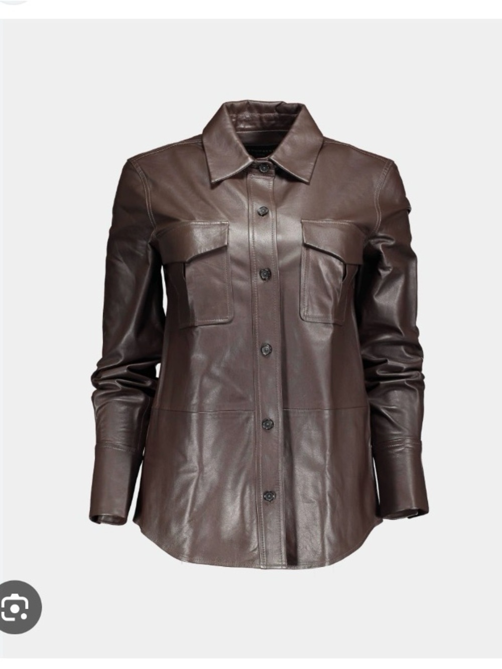 Equipment Garcella Leather Shirt-NWT